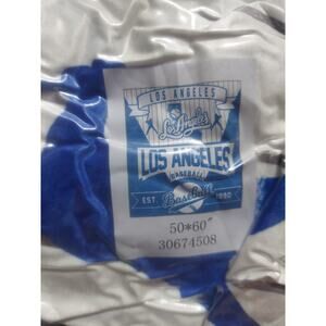 MLB Generic Los Angeles Baseball 50 X 60 Super Soft Plush Throw Blanket - NEW!